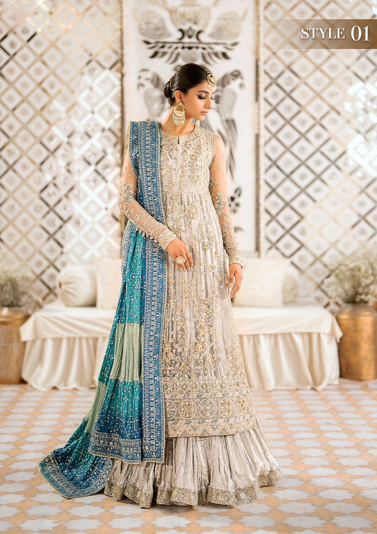Aik - WEDDING FESTIVE '24 VOL. 1 - LOOK 10 - SaviiFashion.com