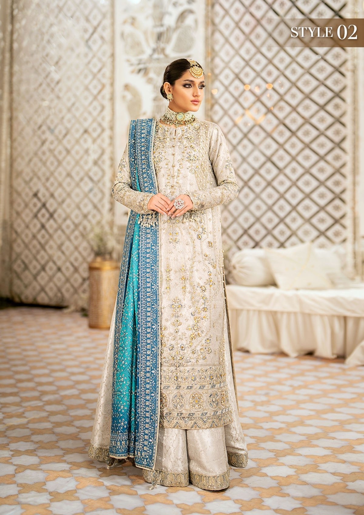 Aik - WEDDING FESTIVE '24 VOL. 1 - LOOK 10 - SaviiFashion.com