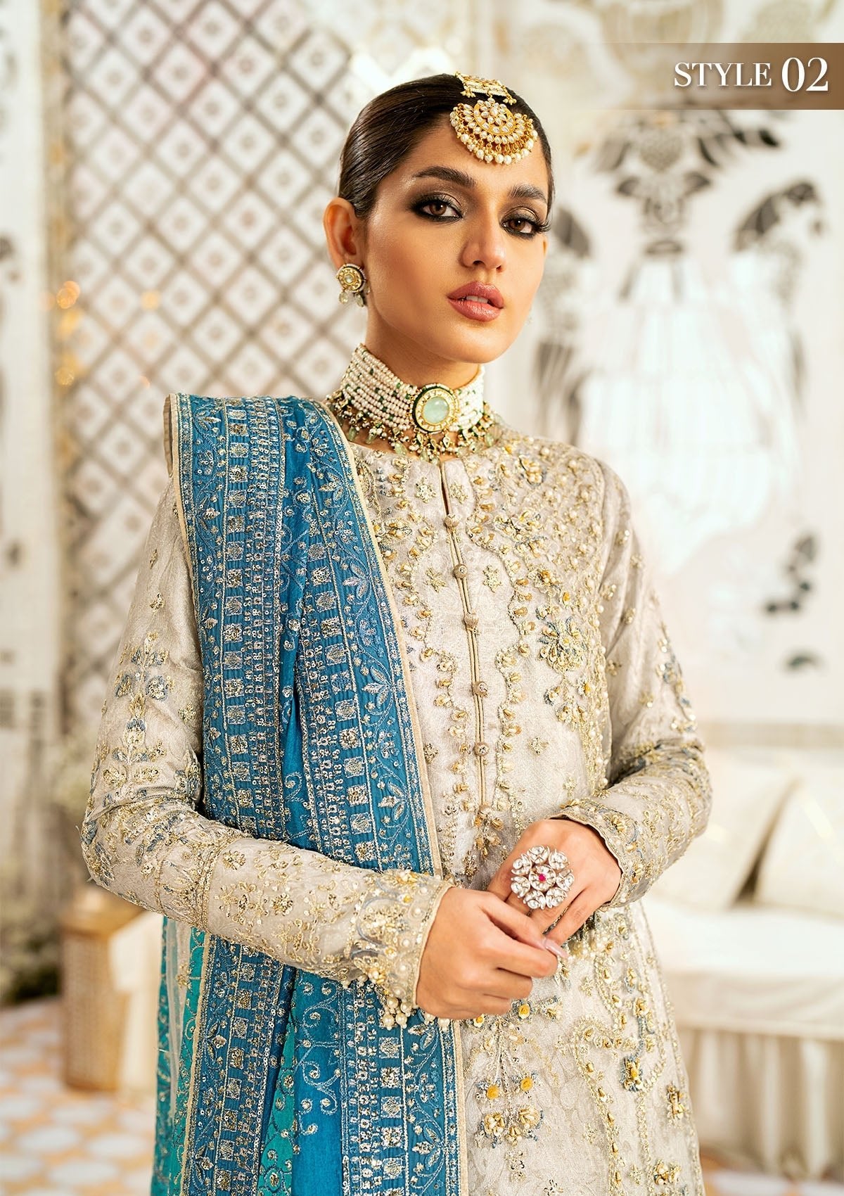 Aik - WEDDING FESTIVE '24 VOL. 1 - LOOK 10 - SaviiFashion.com