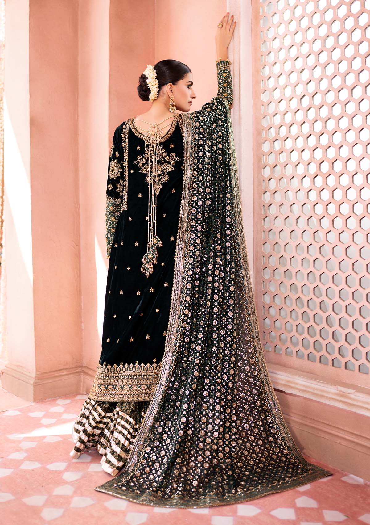 Aik - ZARDOZI Velvet - LOOK 05 - SaviiFashion.com