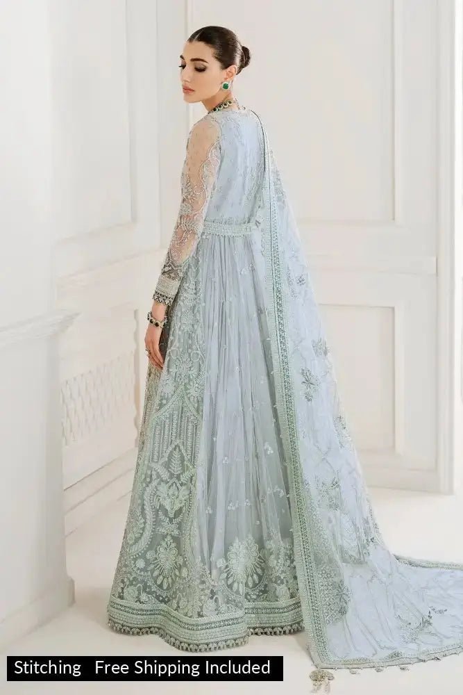 Baroque - 3 Piece Suit - Embroidered Net CH10-05 - SaviiFashion.com