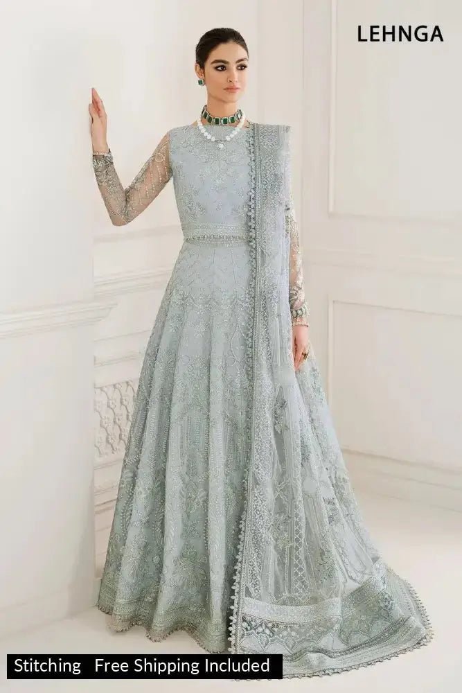 Baroque - 3 Piece Suit - Embroidered Net CH10-05 - SaviiFashion.com