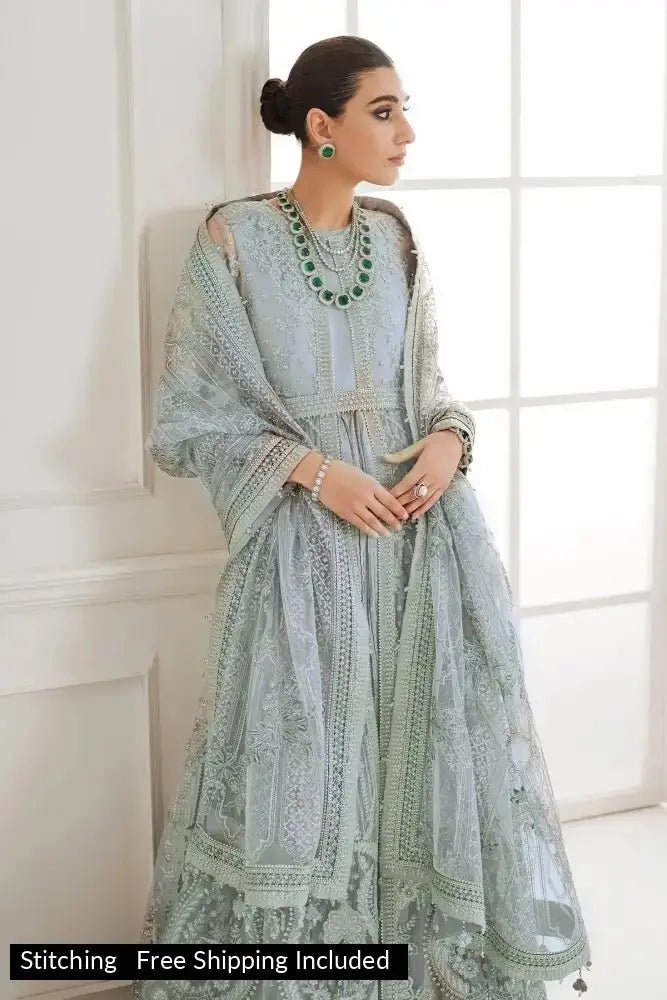 Baroque - 3 Piece Suit - Embroidered Net CH10-05 - SaviiFashion.com