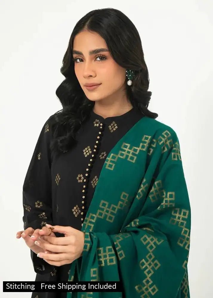 Cross Stitch - 3 Piece Jacquard Collection - Pearl Light - SaviiFashion.com