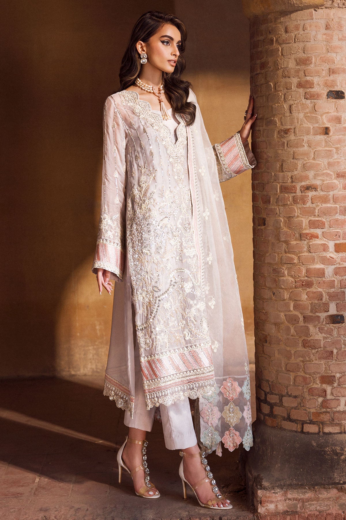 Motifz - 4127 - ANMOL - EMBROIDERED - BEMBERG - CHIFFON - SaviiFashion.com