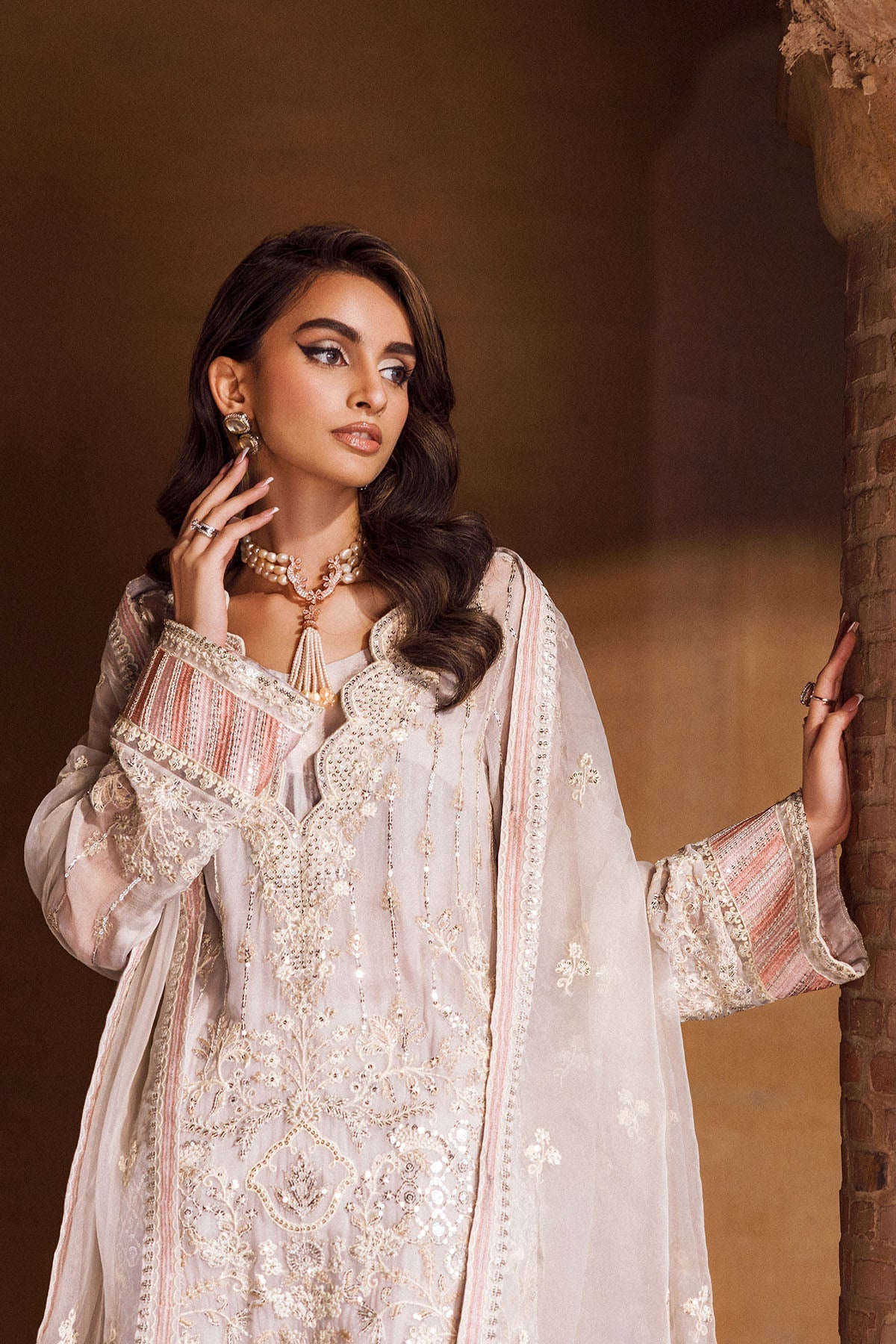 Motifz - 4127 - ANMOL - EMBROIDERED - BEMBERG - CHIFFON - SaviiFashion.com