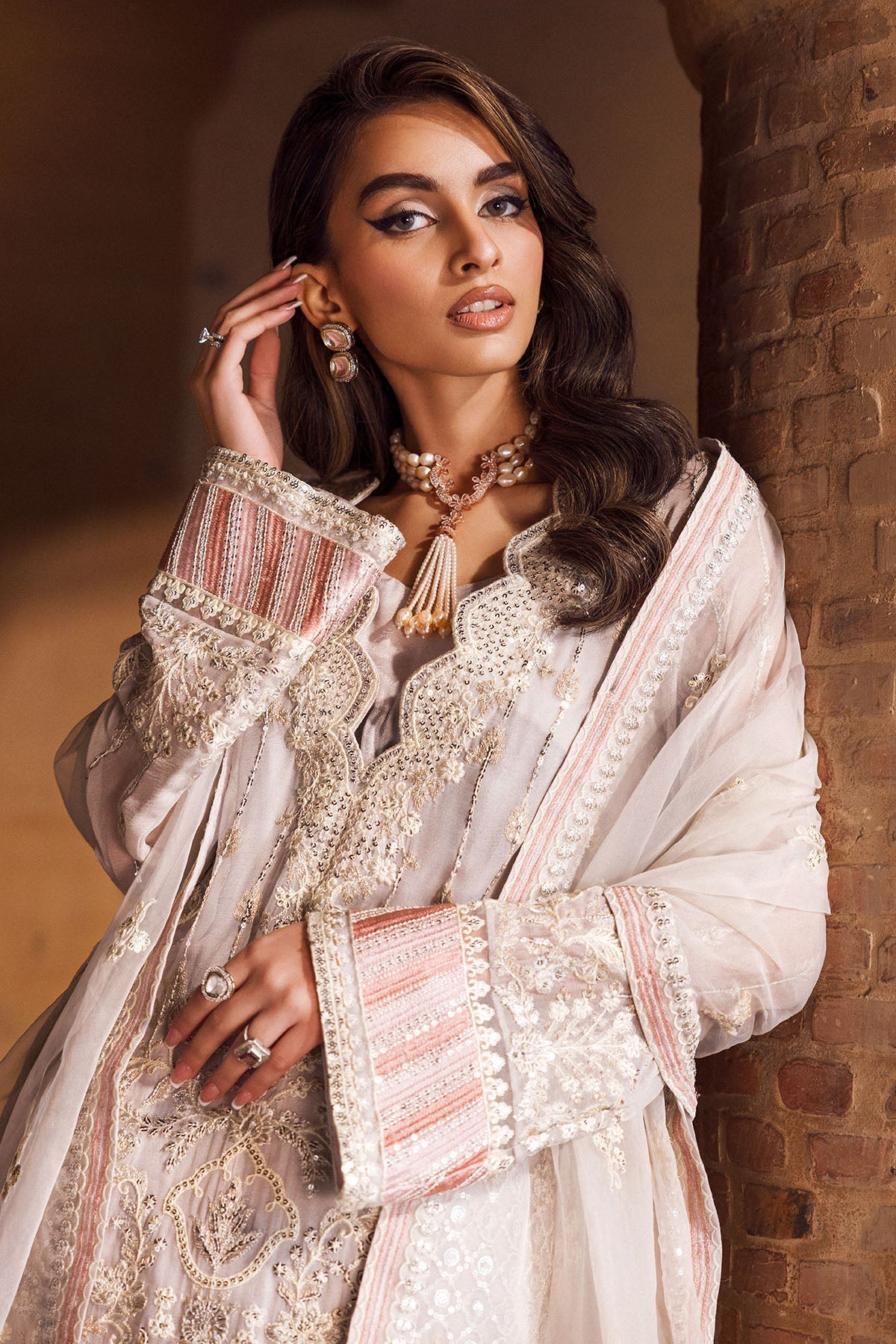 Motifz - 4127 - ANMOL - EMBROIDERED - BEMBERG - CHIFFON - SaviiFashion.com