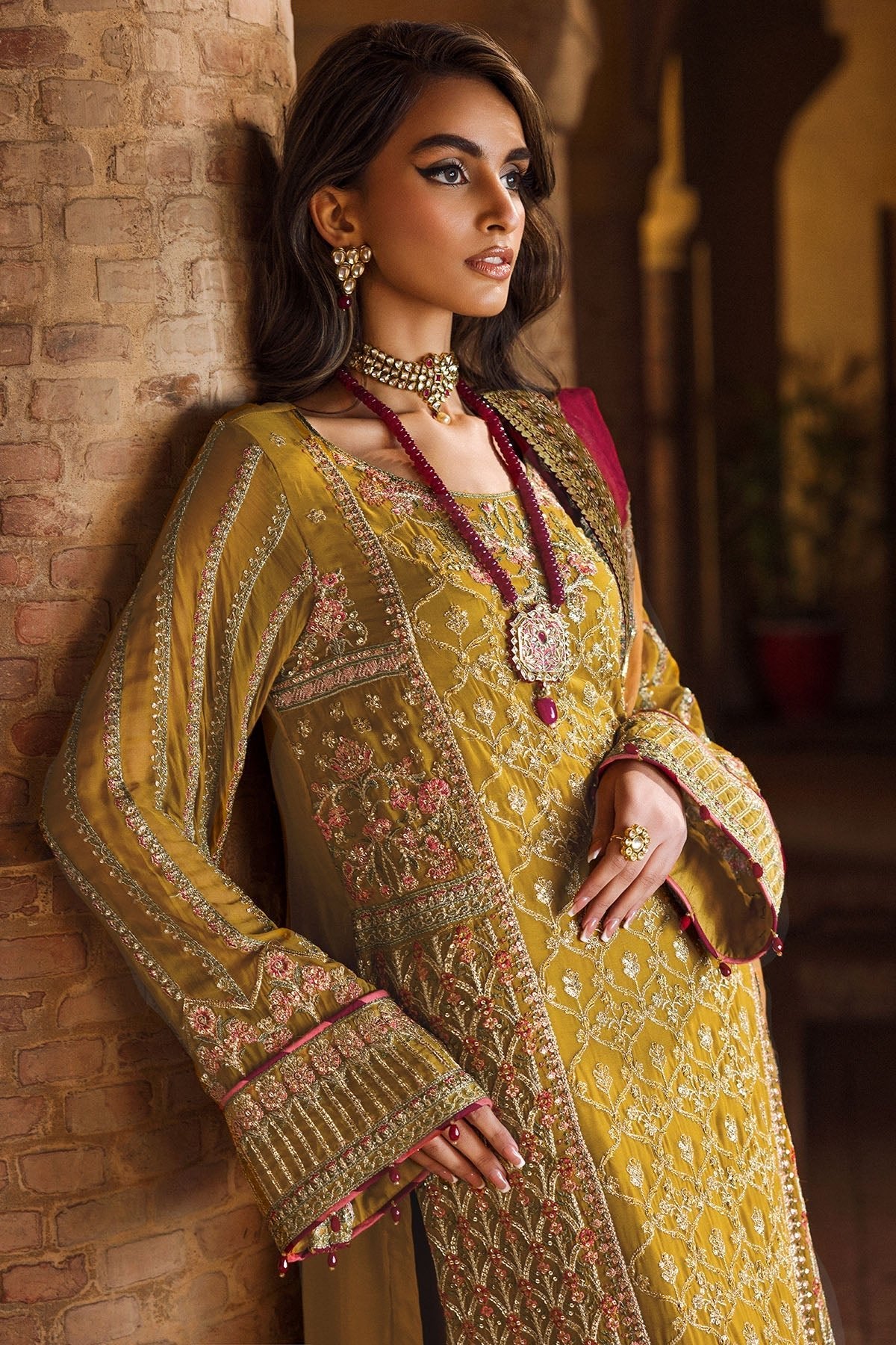 Motifz - 4129-BAKHTAWAR - EMBROIDERED - BEMBERG - CHIFFON - SaviiFashion.com