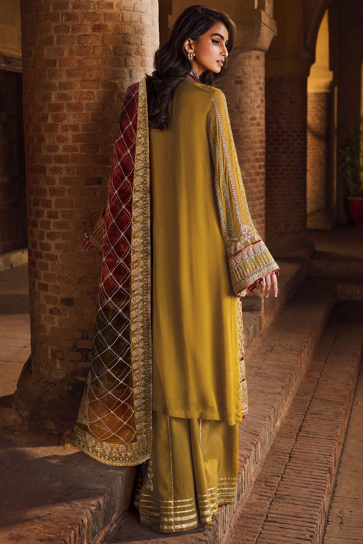 Motifz - 4129-BAKHTAWAR - EMBROIDERED - BEMBERG - CHIFFON - SaviiFashion.com