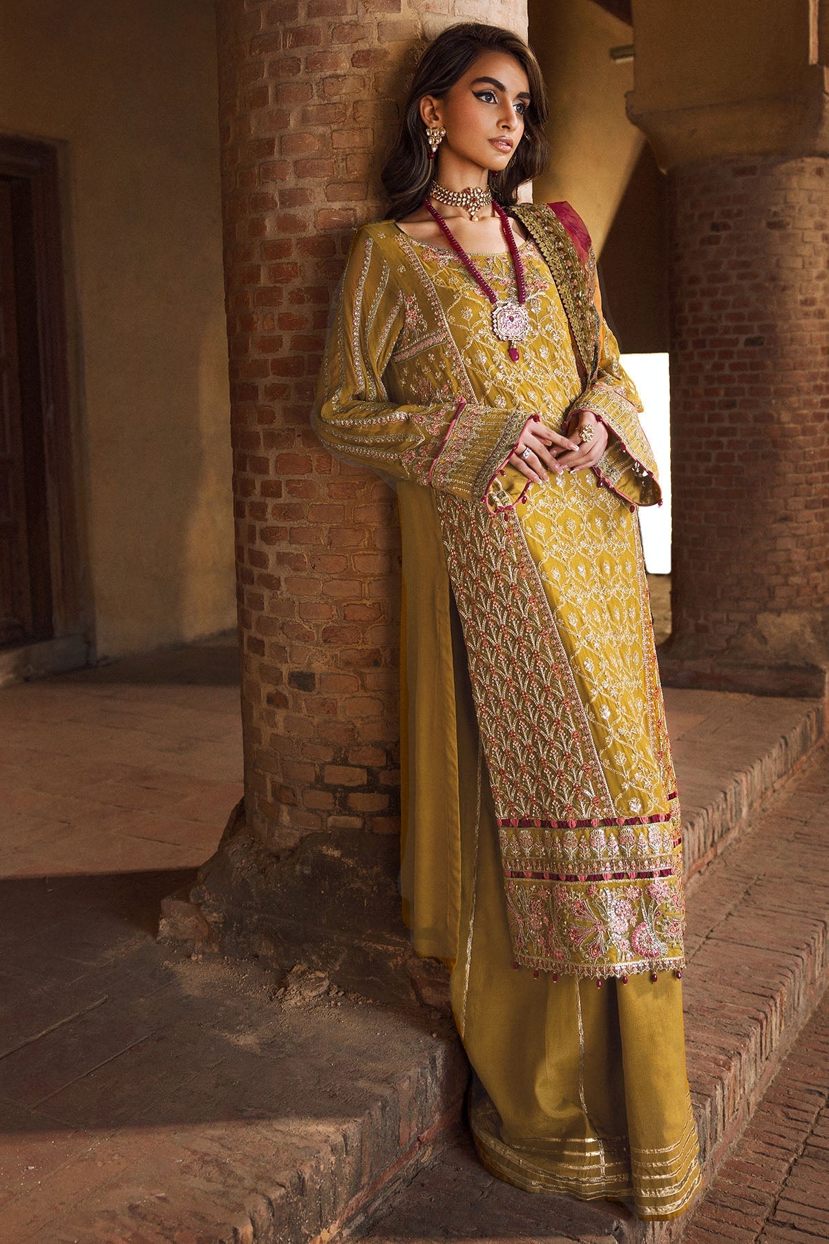 Motifz - 4129-BAKHTAWAR - EMBROIDERED - BEMBERG - CHIFFON - SaviiFashion.com