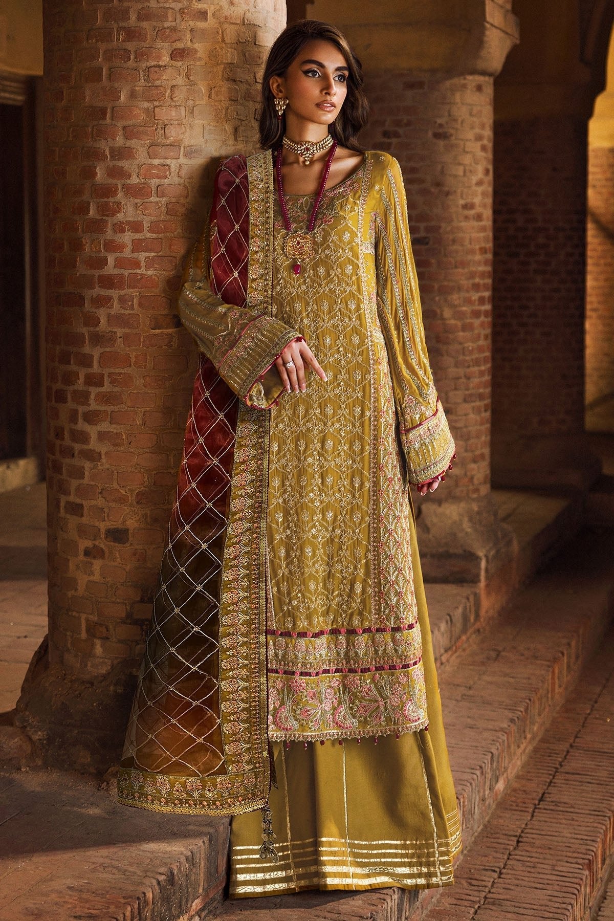 Motifz - 4129-BAKHTAWAR - EMBROIDERED - BEMBERG - CHIFFON - SaviiFashion.com