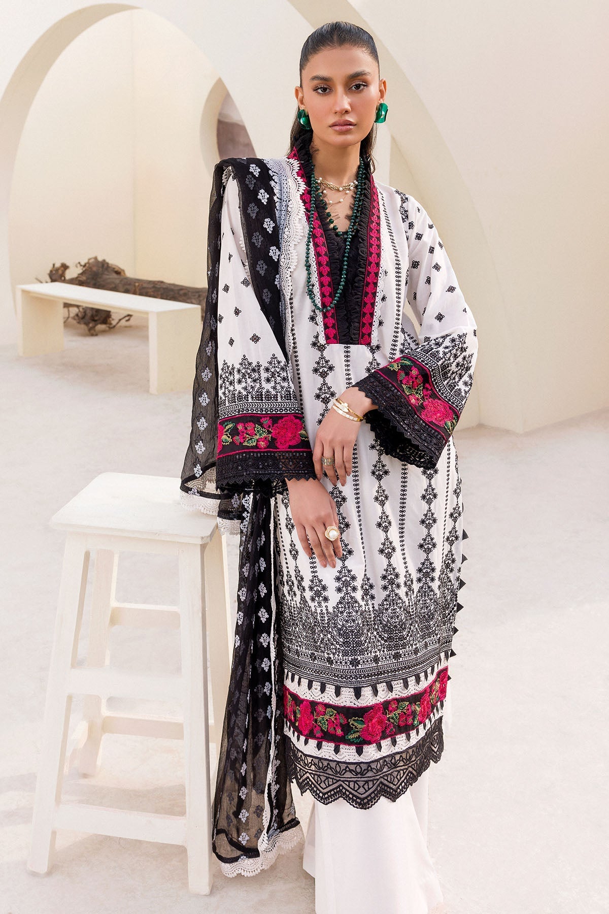 Motifz - 4235 - NAIRA - EMBROIDERED - CAMBRIC - SaviiFashion.com