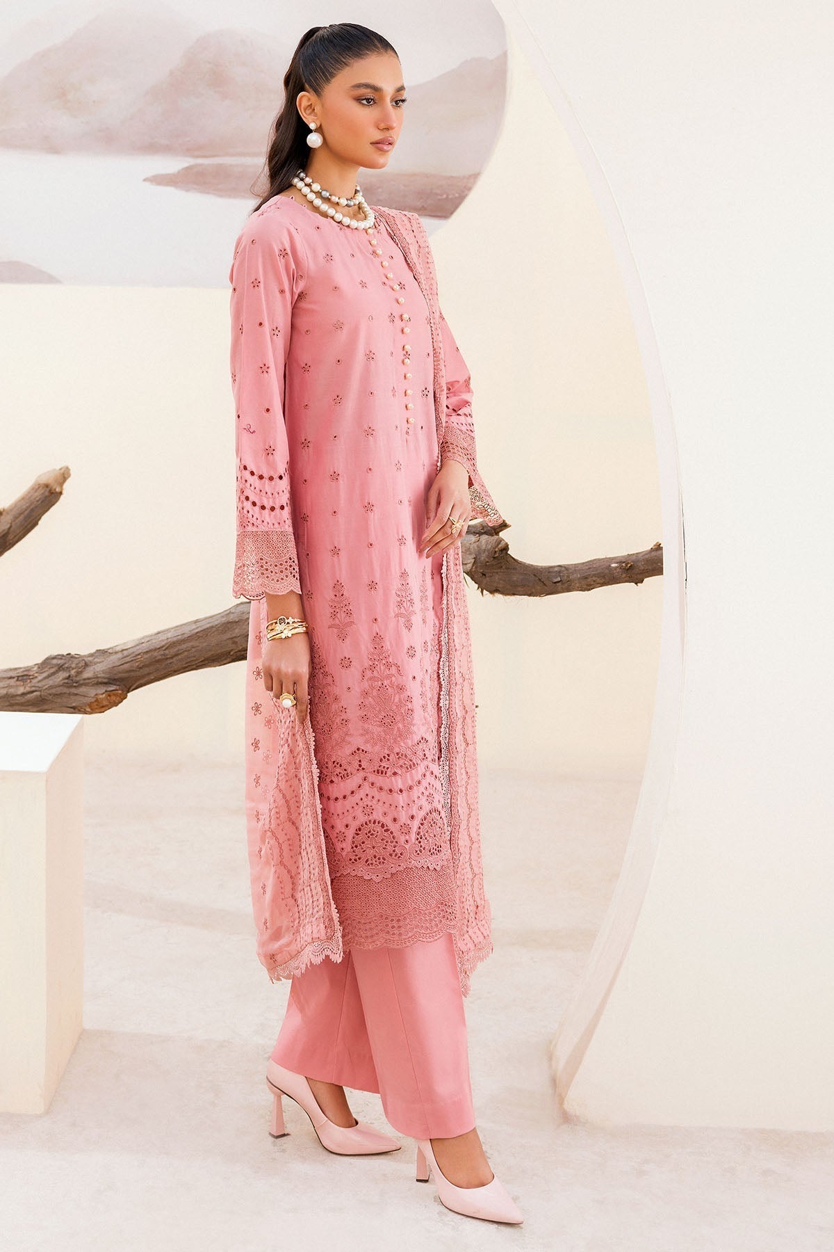 Motifz - 4238 - ORCHID - EMBROIDERED - CAMBRIC - SaviiFashion.com