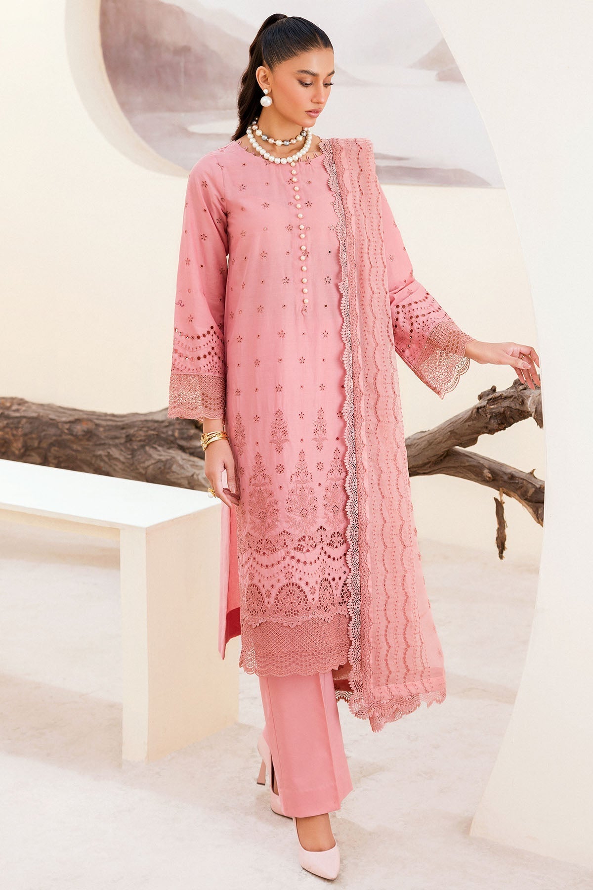Motifz - 4238 - ORCHID - EMBROIDERED - CAMBRIC - SaviiFashion.com